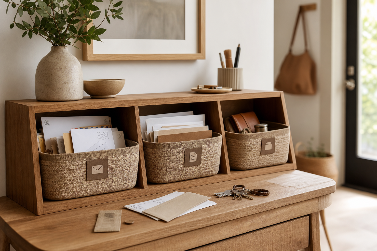 Comment créer un petit centre de tri à la maison pour mieux gérer le courrier, les papiers et les objets à garder