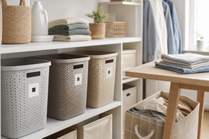Comment créer une station linge familiale pour gérer le linge propre, le linge sale et les vêtements à plier sans que la maison déborde