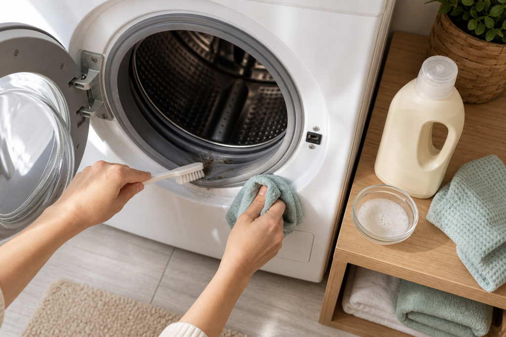 Comment éliminer les mauvaises odeurs d’un lave-linge sans démonter l’appareil — illustration 1