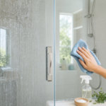 Comment enlever les traces de verre et de calcaire sur la porte de douche sans rayer les surfaces