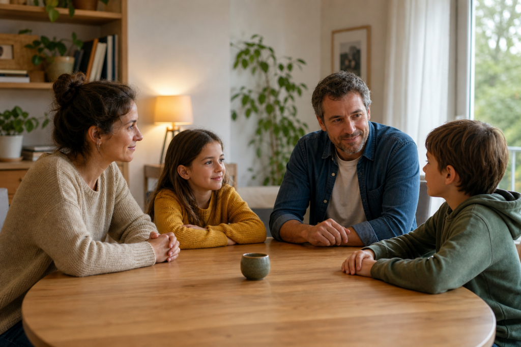 Comment faire un vrai point d’écoute en famille en 10 minutes : la méthode simple pour que chacun parle sans être interrompu — illustration 1