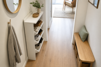 Comment organiser le rangement des chaussures dans une entrée étroite sans fabriquer un meuble sur mesure