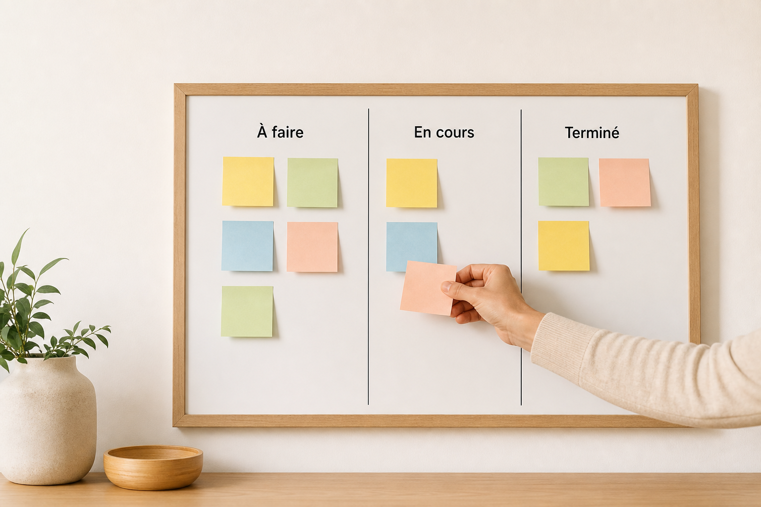 Comment organiser un tableau Kanban personnel pour suivre ses tâches sans se disperser