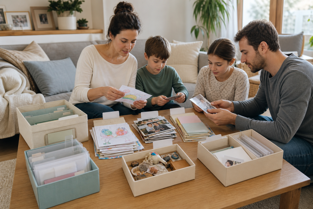 Comment organiser une boîte à souvenirs familiale sans qu’elle devienne un bazar sentimental — illustration 1