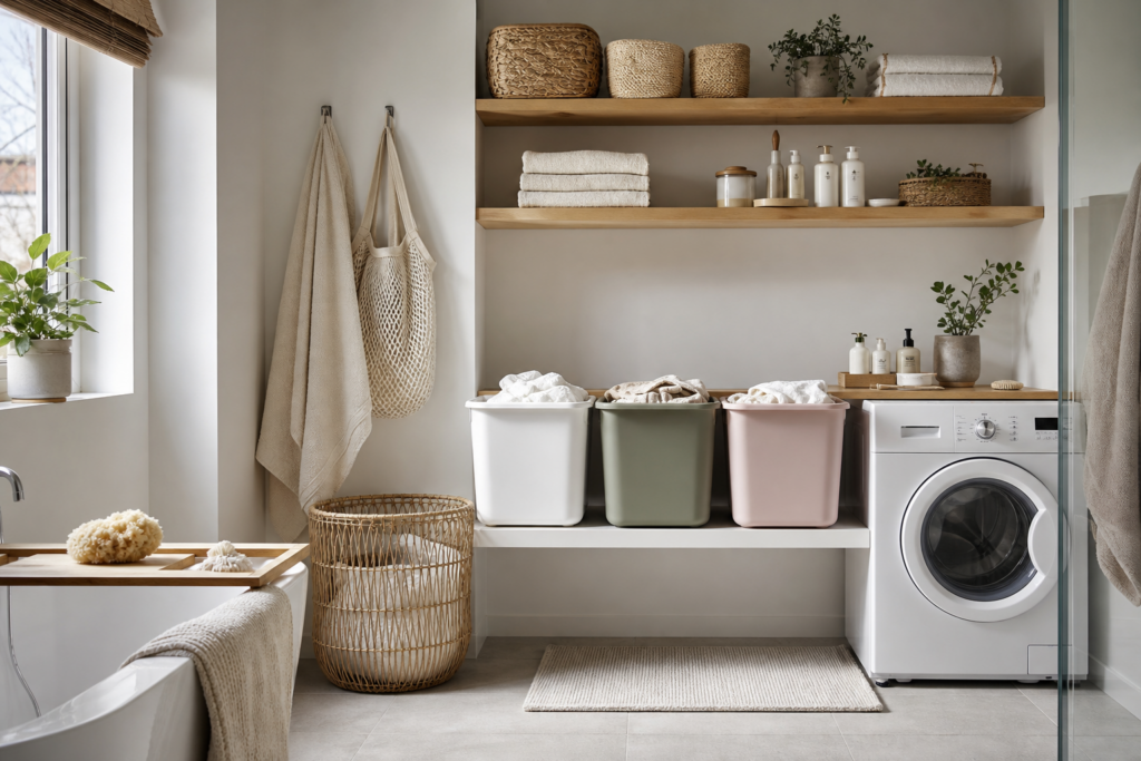 Comment organiser une zone de tri du linge sale à la maison pour gagner du temps chaque semaine — illustration 1