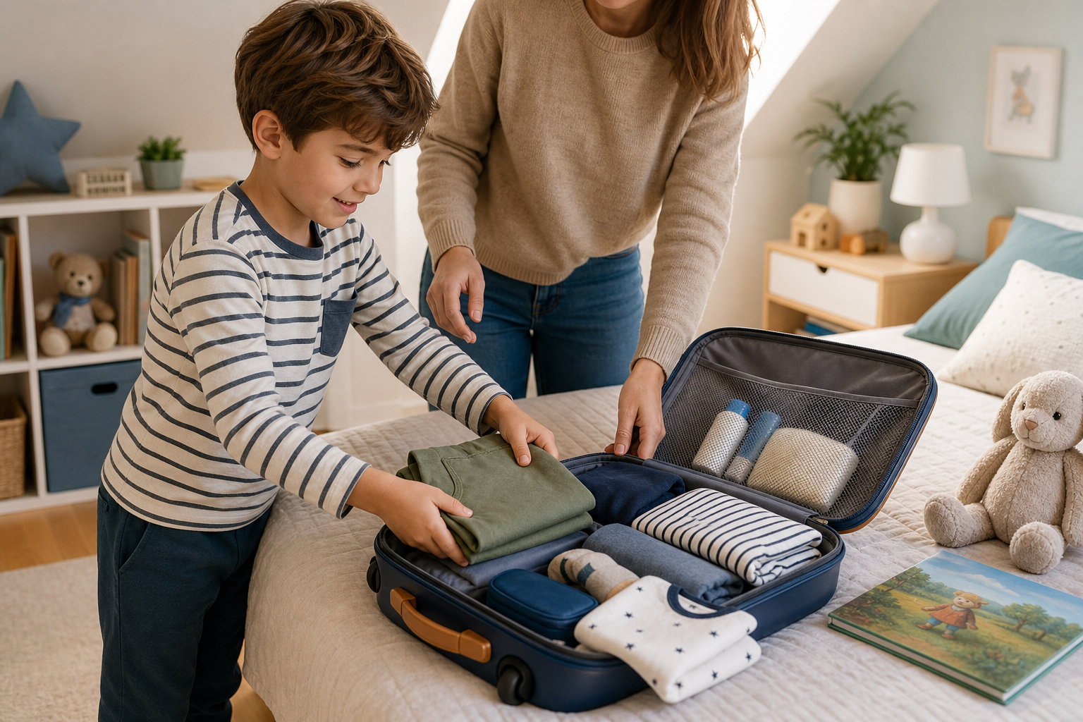 Comment préparer une valise d’enfant vraiment autonome pour les week-ends chez les grands-parents