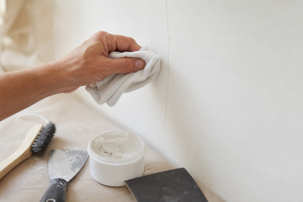 Comment reboucher une fissure fine dans un mur avant peinture sans faire de reprise visible — illustration 1