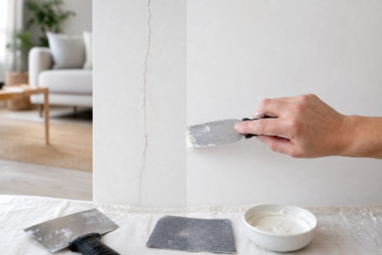Comment reboucher une fissure fine dans un mur avant peinture sans faire de reprise visible
