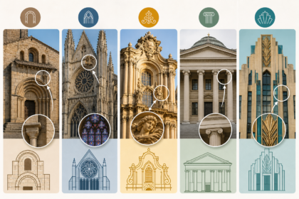 Comment reconnaître les grands styles architecturaux en un coup d’œil : roman, gothique, baroque, classique et art déco expliqués simplement