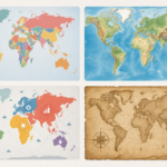 Comment reconnaître les grands types de cartes du monde en un coup d’œil : politique, physique, thématique et anciennes