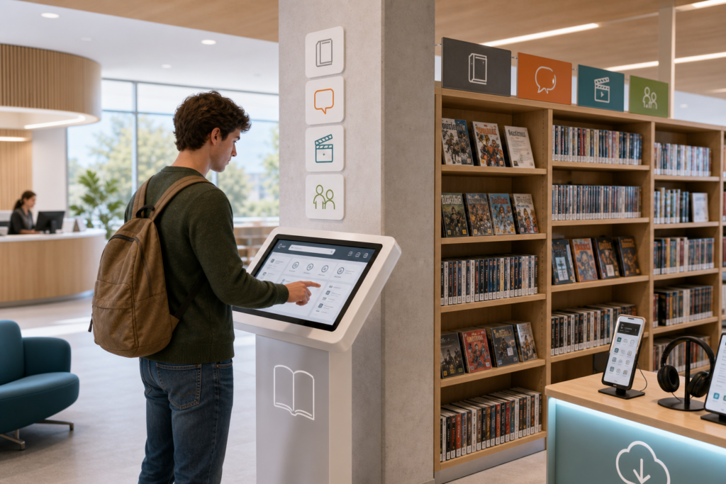 Comment visiter une médiathèque sans se perdre : trouver rapidement livres, BD, films et ressources numériques — illustration 1
