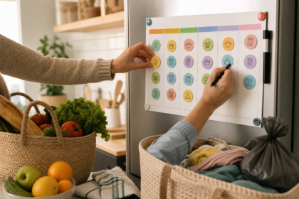 Créer un tableau de roulement familial simple pour répartir les tâches récurrentes sans charge mentale