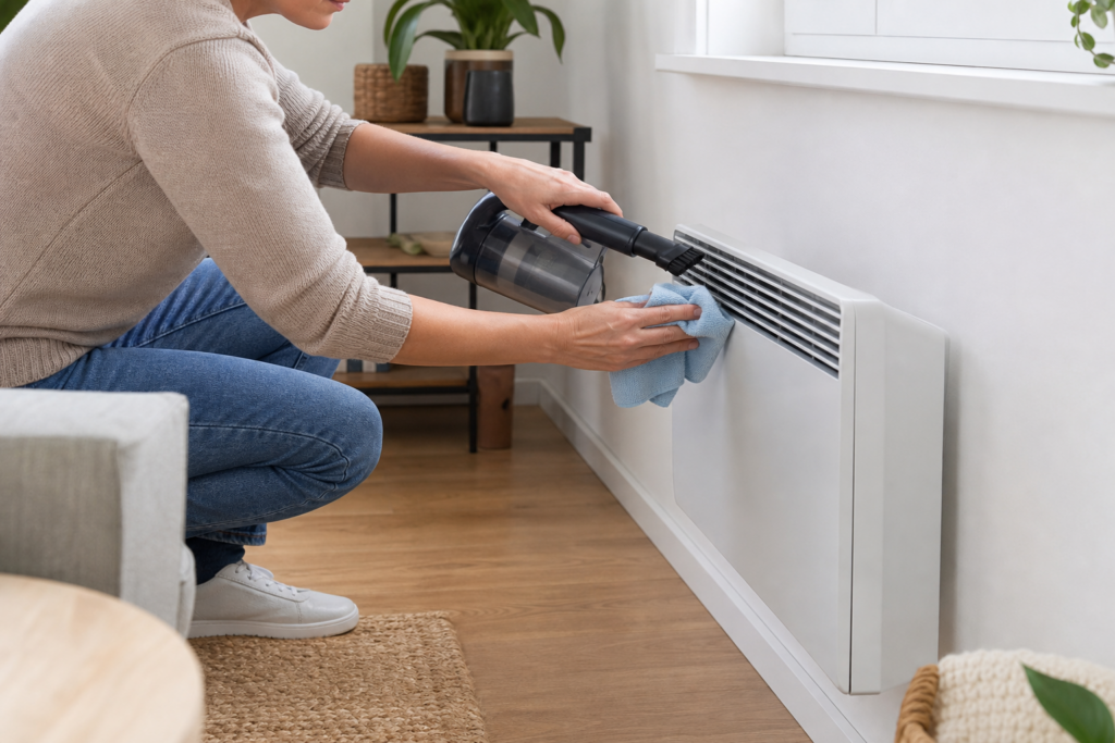 Entretien radiateur électrique : comment le dépoussiérer et dégager les zones autour pour mieux chauffer — illustration 1