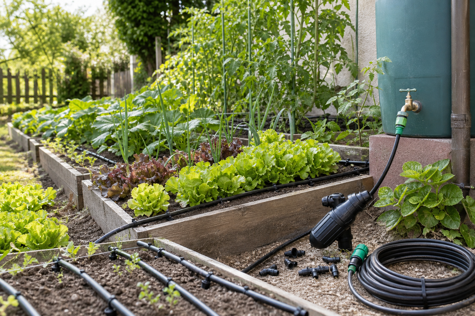 Installer un système d’irrigation goutte-à-goutte simple au potager : matériel, montage et réglages pour débuter
