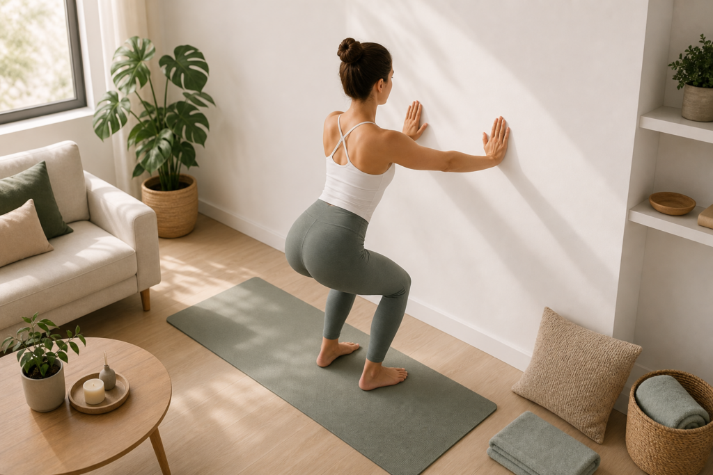 Le Pilates au mur en douceur : comment débuter chez soi avec 3 exercices simples et sans matériel — illustration 1
