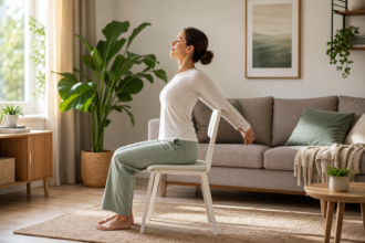 Le yoga sur chaise en douceur : comment commencer à la maison avec 5 postures simples pour bouger sans se fatiguer