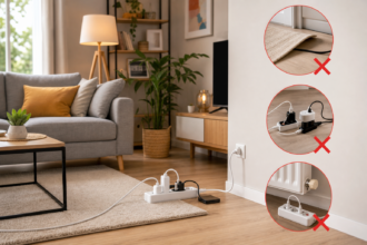 Les erreurs à éviter quand on utilise une rallonge électrique à l’intérieur : emplacement, branchements et usage au quotidien