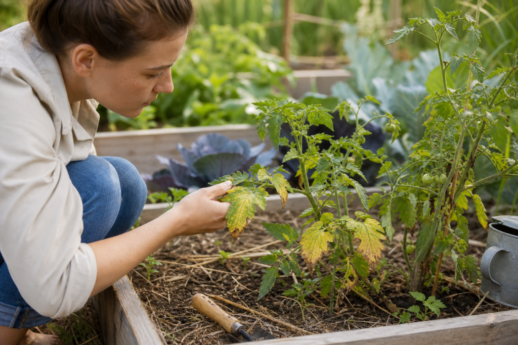 Manque de nutriments au potager : reconnaître les carences sur les feuilles et les corriger simplement — illustration 1