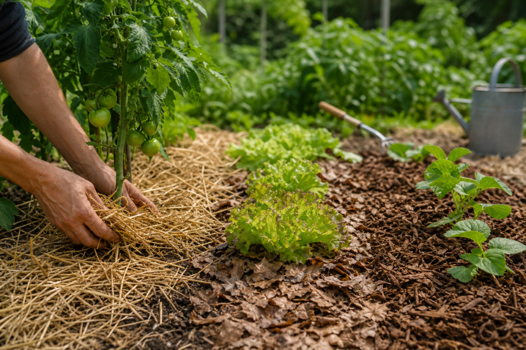 Paillage au potager : comment choisir le bon matériau selon vos légumes et limiter l’arrosage — illustration 1
