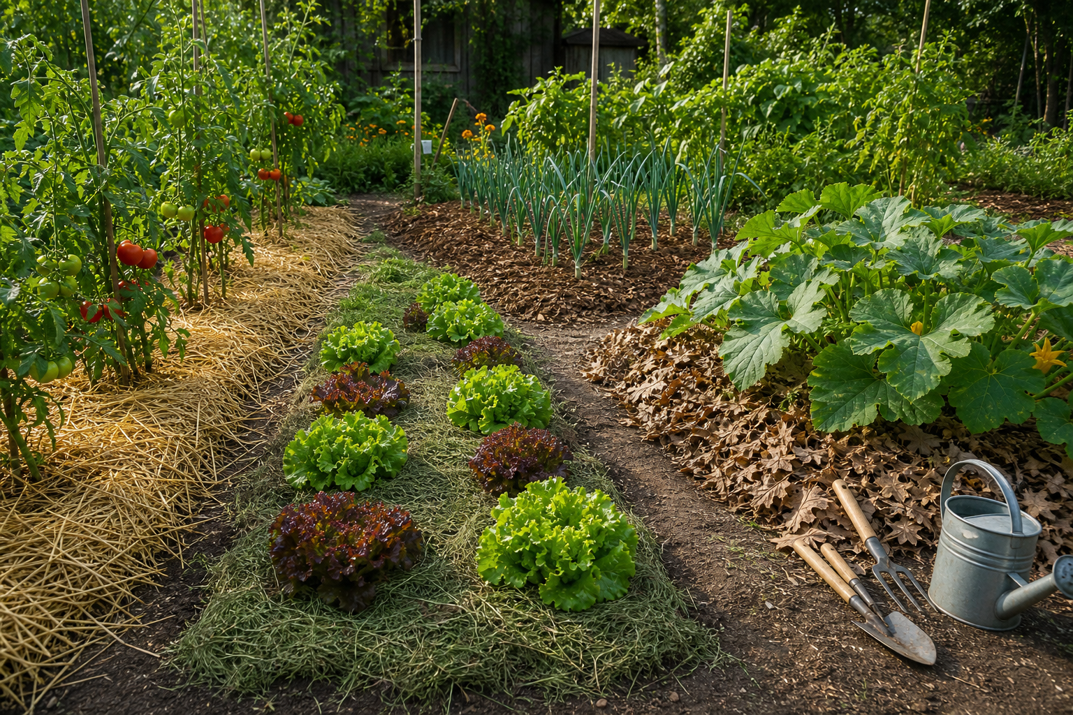 Paillage au potager : comment choisir le bon matériau selon vos légumes et limiter l’arrosage