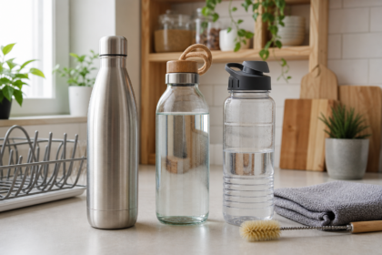 Quelle bouteille réutilisable choisir pour le bureau, les trajets et le sport ? Comparatif entre inox, verre et plastique