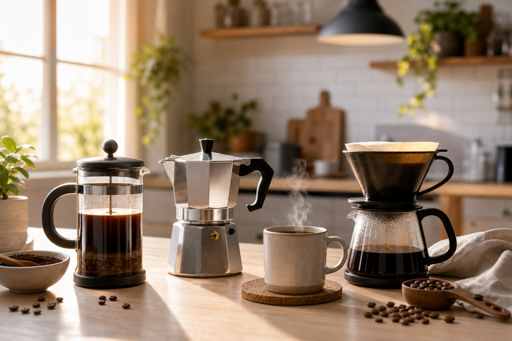 Quelle cafetière choisir selon vos habitudes de café ? Le comparatif simple entre piston, italienne et filtre — illustration 1