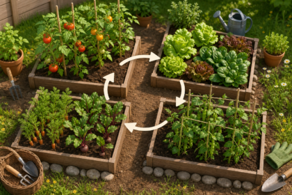 Rotation des cultures dans un petit potager : la méthode simple sur 3 ou 4 parcelles