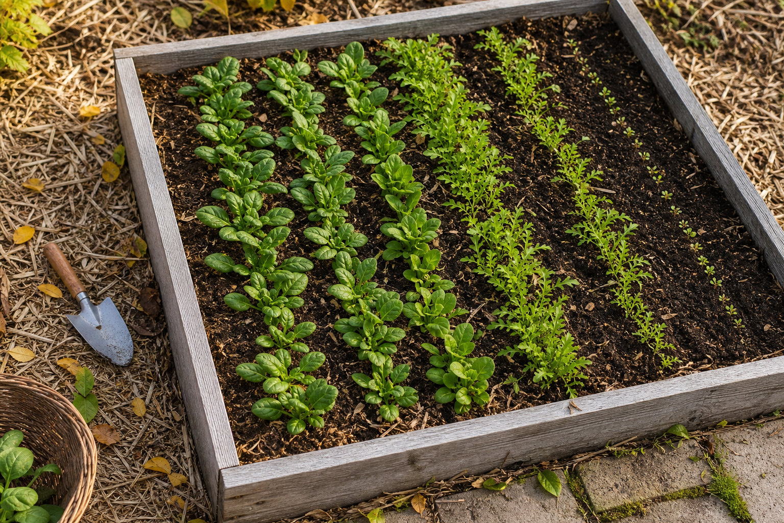 Semis d’automne au potager : quoi semer après l’été pour récolter des légumes-feuilles jusqu’en automne