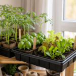 Semis en intérieur au printemps : organiser un coin simple pour réussir tomates, basilic et salades