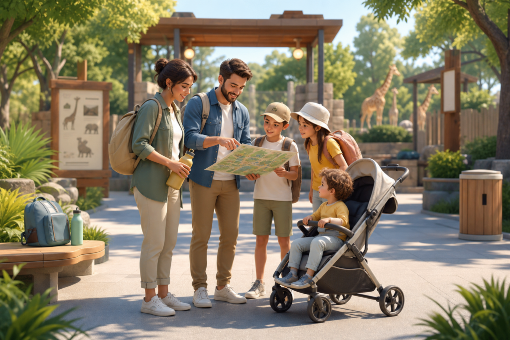 Sortie en groupe dans un parc animalier : comment la préparer pour une journée agréable sans courir partout — illustration 1