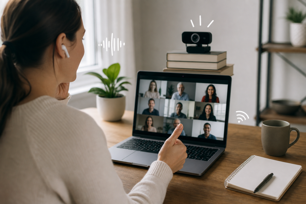 Télétravail en visioconférence : améliorer l’audio et l’image avec des réglages simples sans acheter de matériel coûteux — illustration 1
